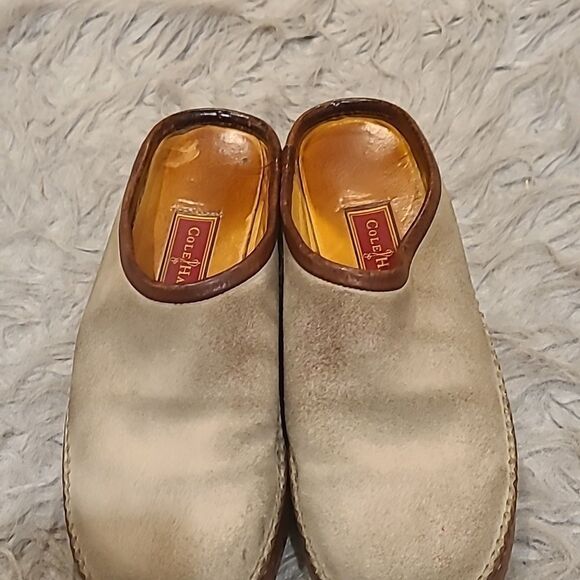 Cole Haan country f8910 slip on tan and brown‎ mules womens size 7 1/2 - Picture 2 of 9